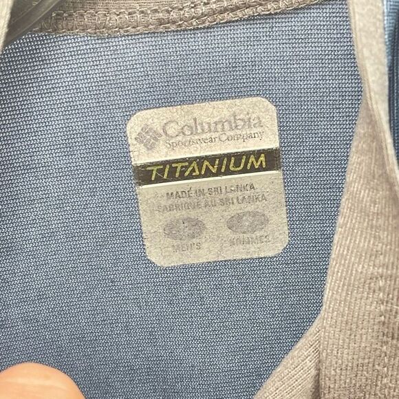 Columbia Mens Pullover Sweatshirt Half Zip Long Sleeve Navy Blue Size Small - Picture 7 of 11